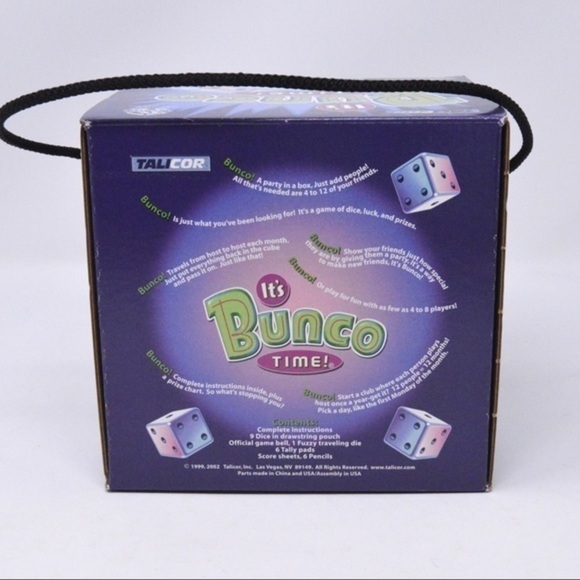 Talicor Original Bunco Dice Game Family Fun Game Night - Picture 2 of 8